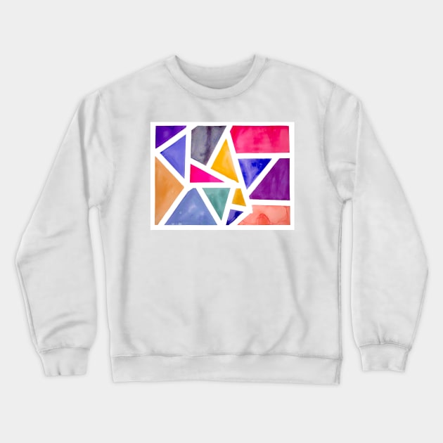 Geometric Abstract 2 Crewneck Sweatshirt by Colzo Art